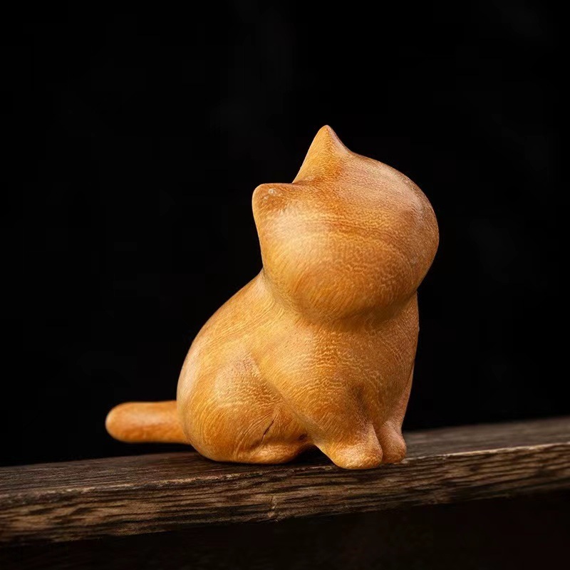 Tượng mèo ngoảng đầu