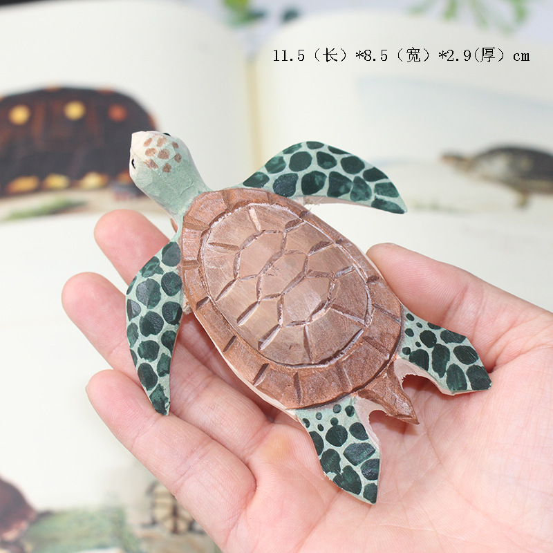 Tượng Rùa biển gỗ khắc tay