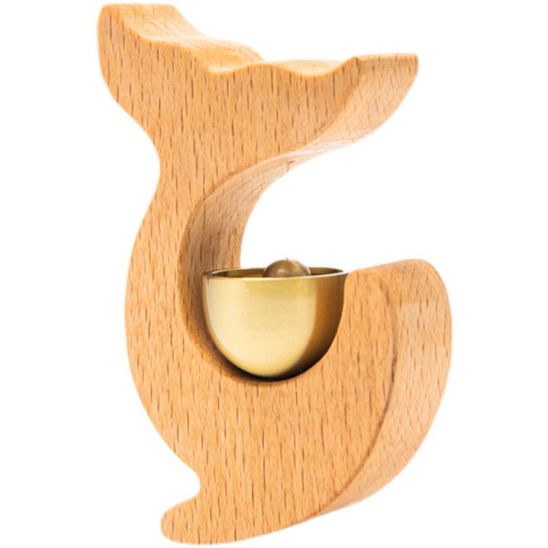 Wood bell - Fish , Beech - SP1076