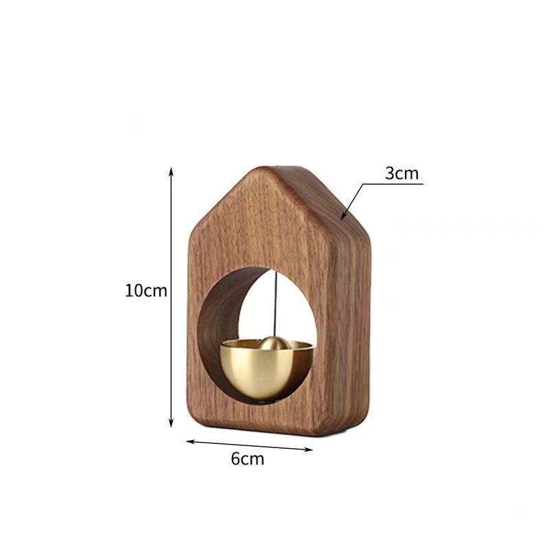 Wood bell- House - Walnut