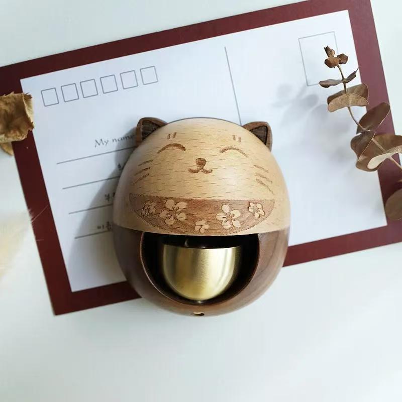 Wood bell - Lucky cat - SP1112