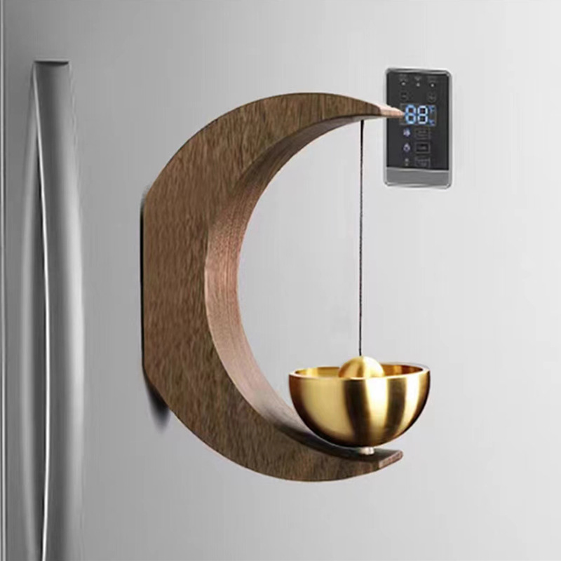 Wood bell - Moon 2 - Walnut