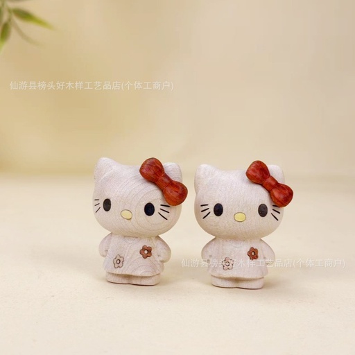 [SP1407] Tượng gỗ kitty