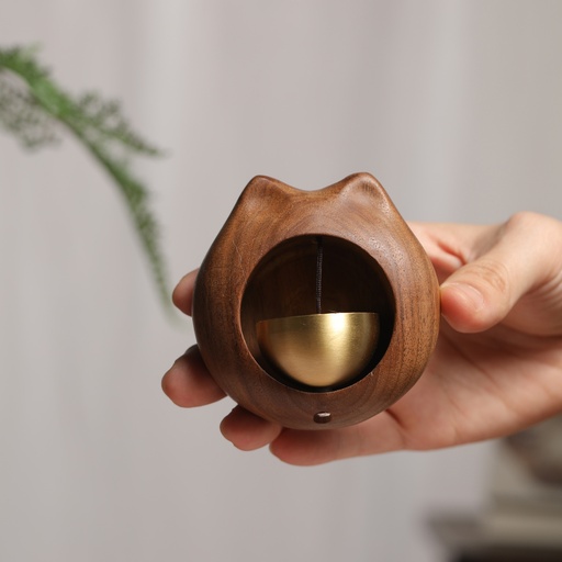 [SP1352] Wood bell - Hình mèo - SP1352