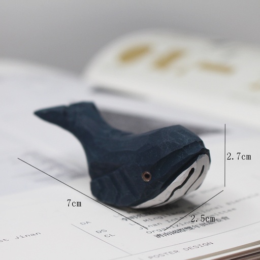 [SP1303] Tựợng gỗ Cá voi xanh sọc