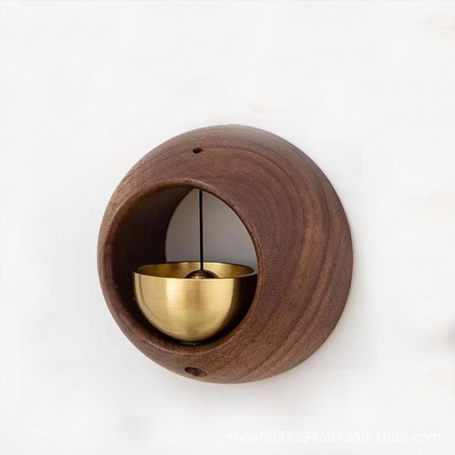 [SP1099] Wood bell - Cirle - Walnut