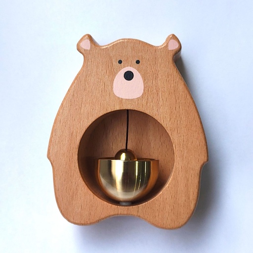 [SP1108] Wood bell - Bear- Beech