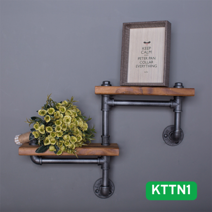 Kệ gỗ treo tường decor - KTTN1