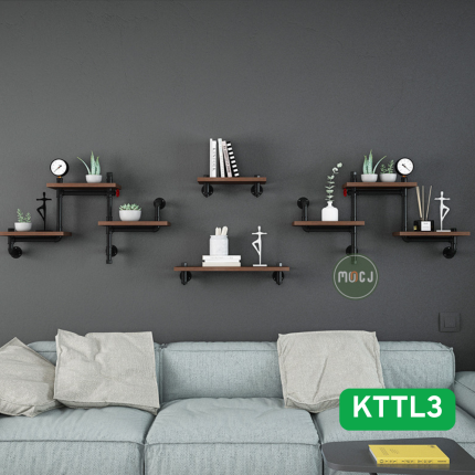 Kệ gỗ treo tường decor - KTTL1- KTTL3