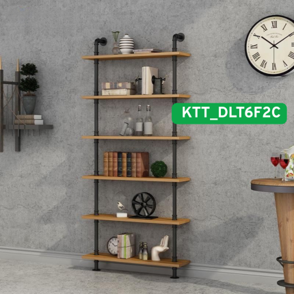 Kệ treo tường liền thân - 6 tầng- KTT_LT6F2C